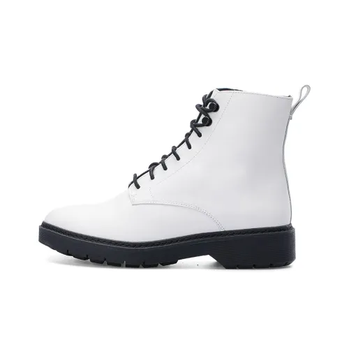 Clarks Martin Boots Women's White