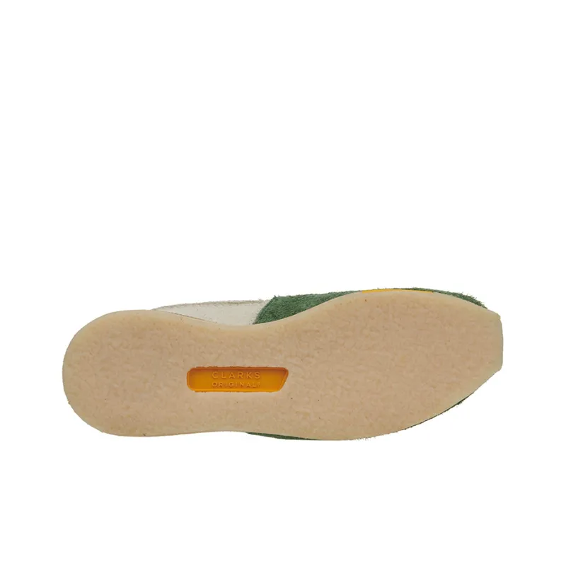 Clarks Originals Low Top Running Shoes Men's Green Orange Vintage Casual Multicolor-5