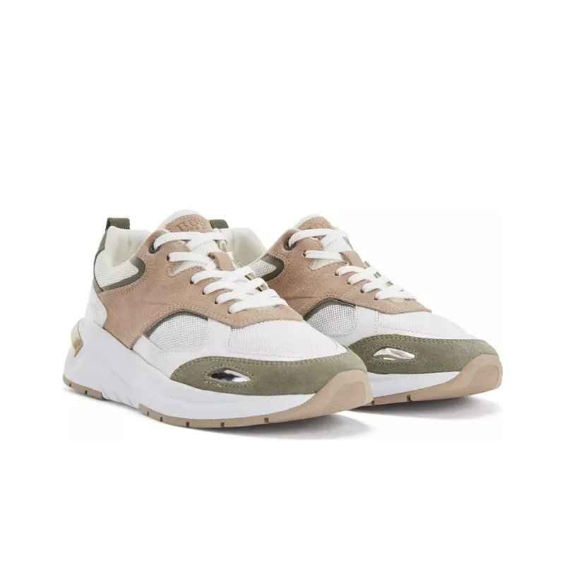 HUGO BOSS Wear-Resistant Coverage Low-Top Casual Shoes Women's Light Brown-2