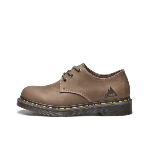 Jeep Dress Shoes Men Low-Top Brown