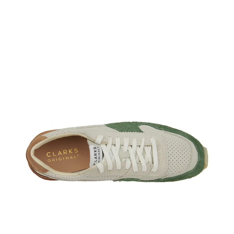 Clarks Originals Low Top Running Shoes Men's Green Orange Vintage Casual Multicolor-4