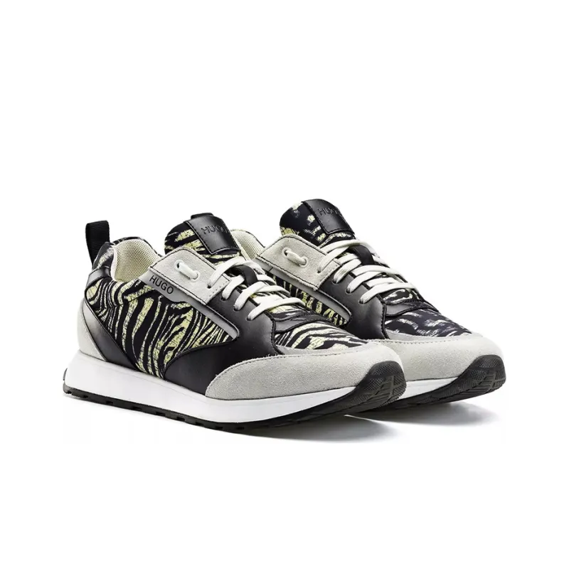 HUGO BOSS Wear-Resistant Coverage Low-Top Casual Shoes Women's Gray-2