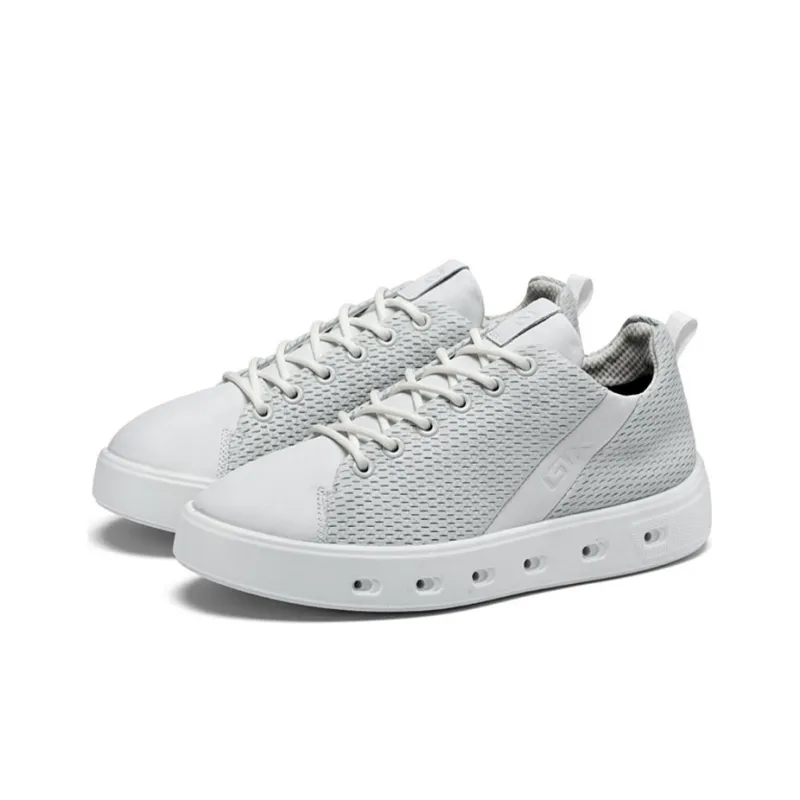 Ecco Street Collection Skateboard Shoes Women's White-2