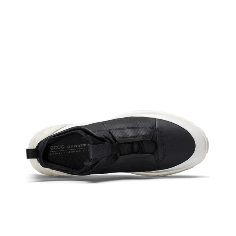 Ecco Breakthrough Wear Resistant Low Top Casual Shoes Men's Black White-3