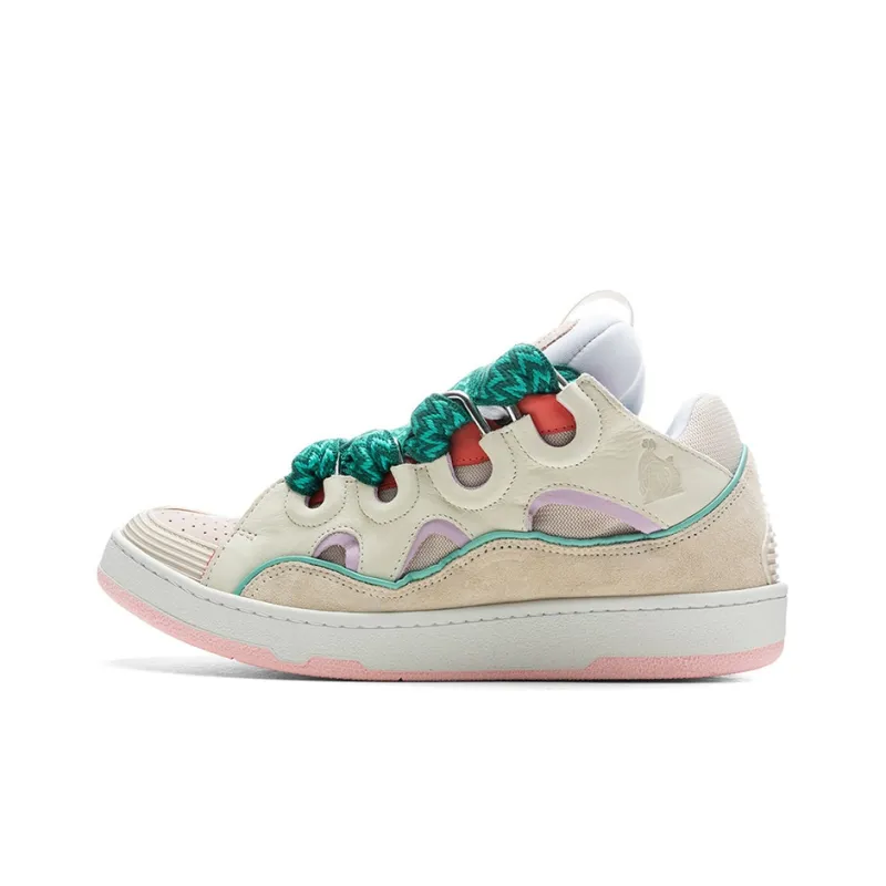 Lanvin Curb Sneaker Beige Pink-0