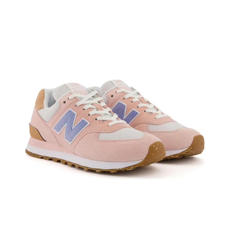 New Balance 574 Pink Blue Orange Women's-2