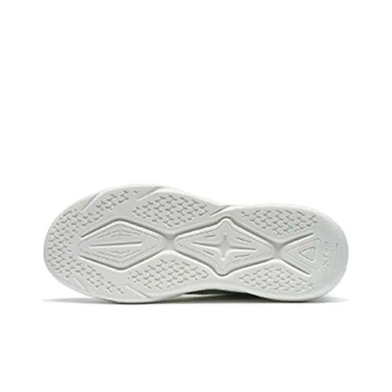 XTEP Cushioned Anti Slip Wear Resistant Breathable Lightweight Low Top Sports Casual Shoes Women's White Light Green-2