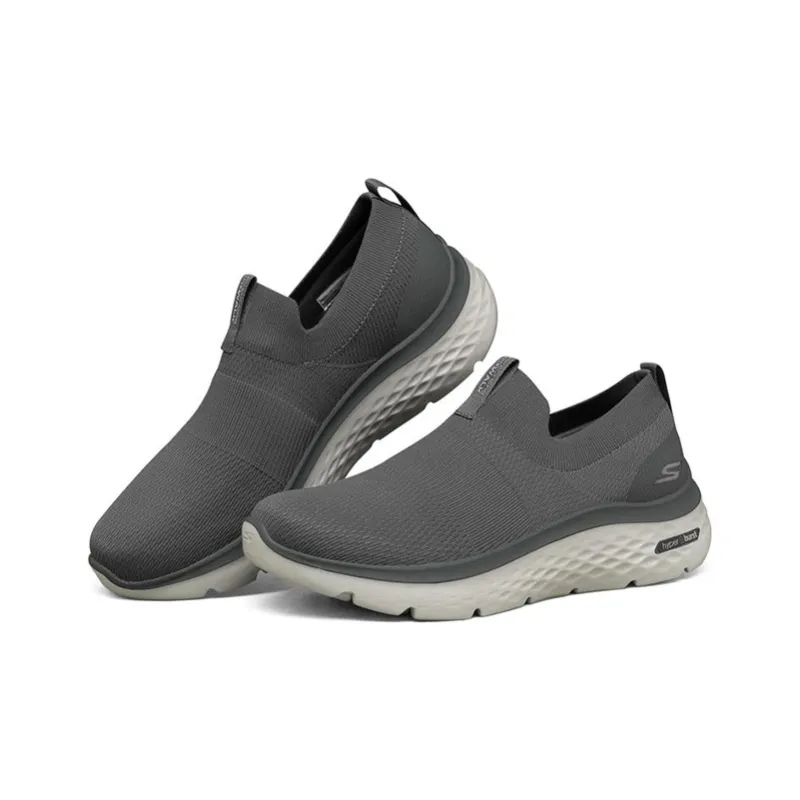Skechers Go Walk Hyper Burst Cushioned Slip Resistant Abrasion Resistant Low Top Casual Shoes Men's Gray-2