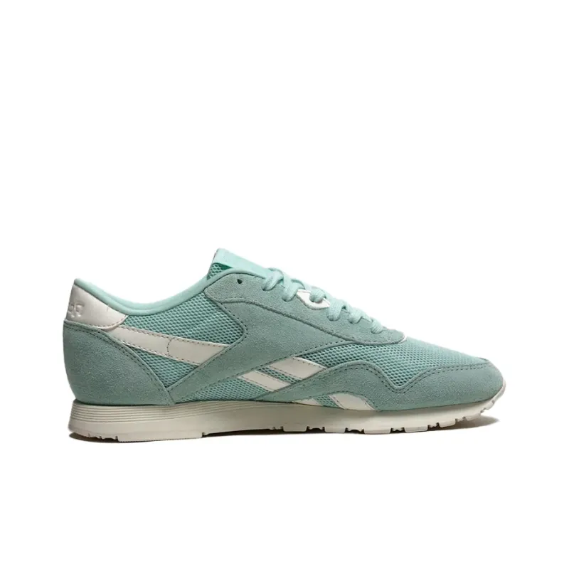 Reebok Classic Nylon Running Shoes Women's Low-Top Mint Green-1