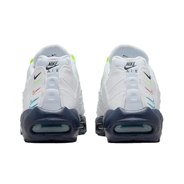 Nike Air Max 95 White Volt Football Grey 3D Multi Swoosh-4