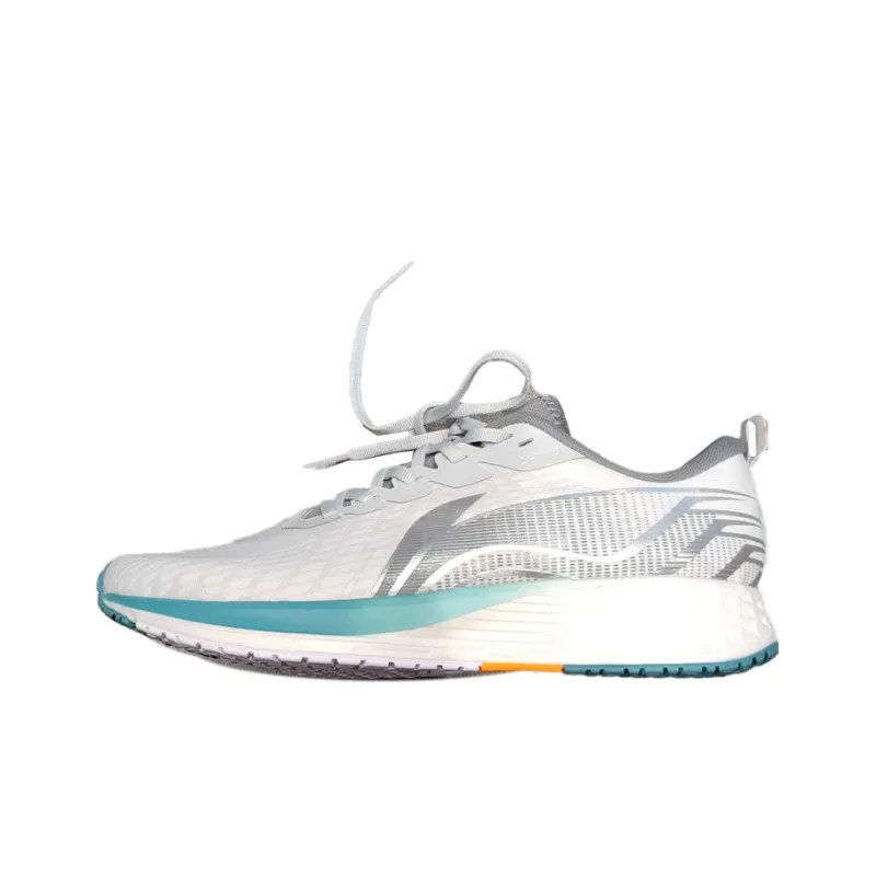 LiNing Red Hare 4 Low Top Running Shoes Men's Silver White-0