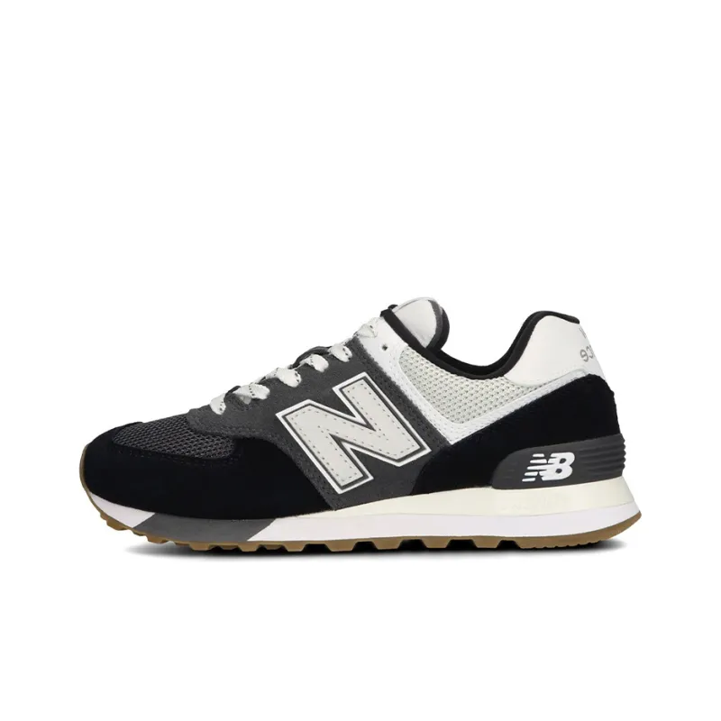 New Balance 574 Grey Black White Women's-0