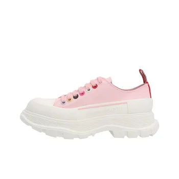Alexander McQueen Tread Slick Low Lace Up 'Pink Multicolor' Women's