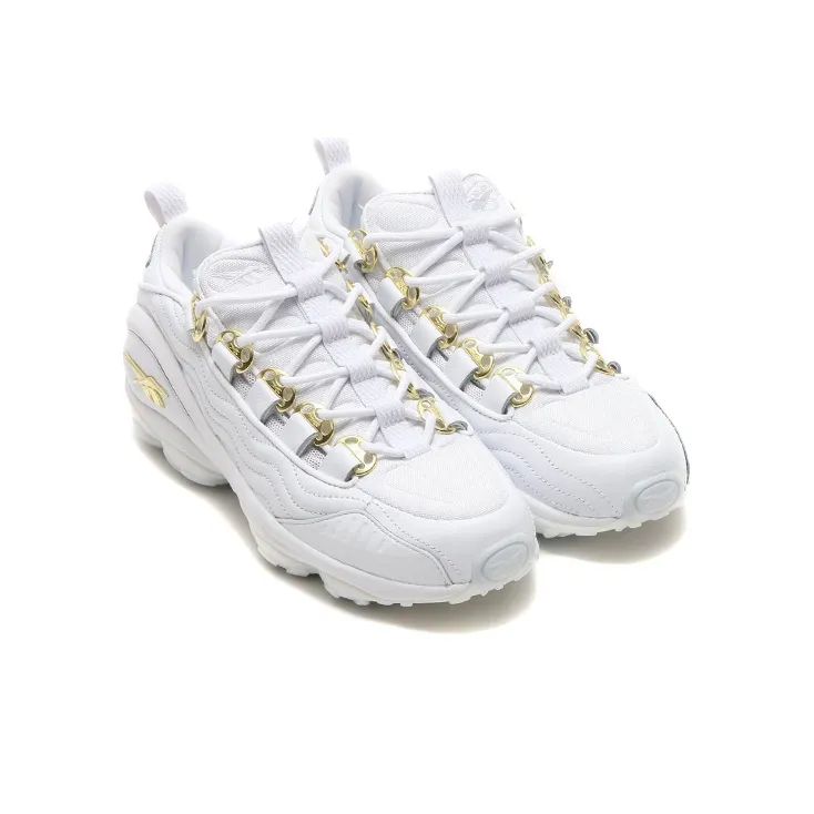 Reebok Dmx Run 10 Aff White Sleek Metallic Gold-2