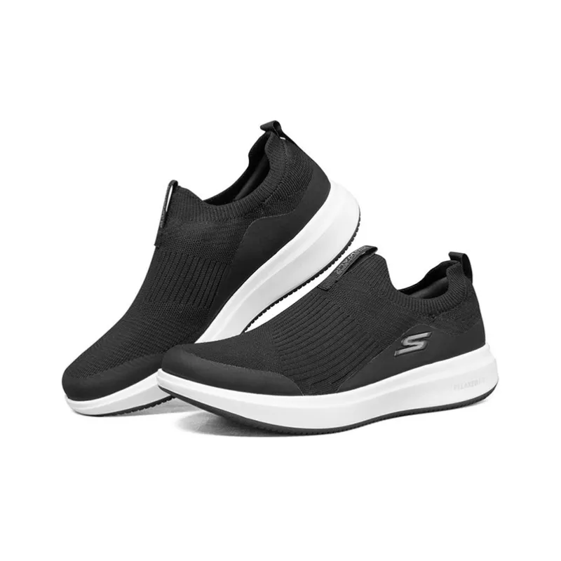 Skechers Go Walk Steady Cushioning Anti-Slip And Wear-Resistant Low-Top Casual Shoes Men's Black-2