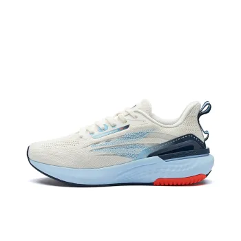 361° E Strengthening Lightweight Cushioning Low Top Running Shoes Men's White Blue