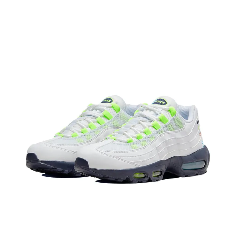 Nike Air Max 95 White Volt Football Grey 3D Multi Swoosh-2