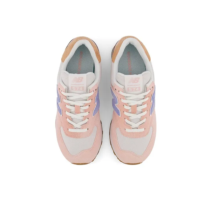 New Balance 574 Pink Blue Orange Women's-3