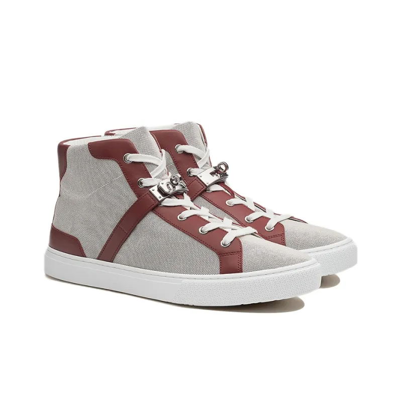 HERMES Daydream High Top Time Skateboarding Shoes Men's Fuchsia-2