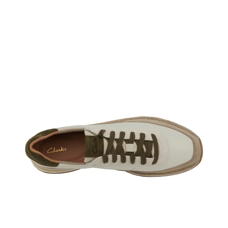 Clarks CraftRun Lace Running Shoes Men's Beige-4