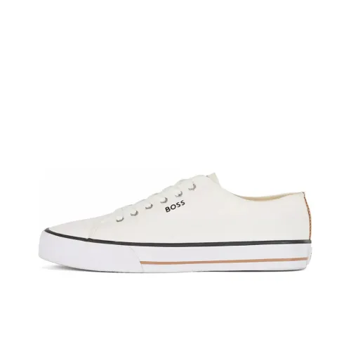 HUGO BOSS Canvas Shoes Women's Low-Top White