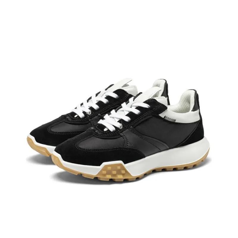 Ecco Slip Resistant Low Top Running Shoes Women's Black-2