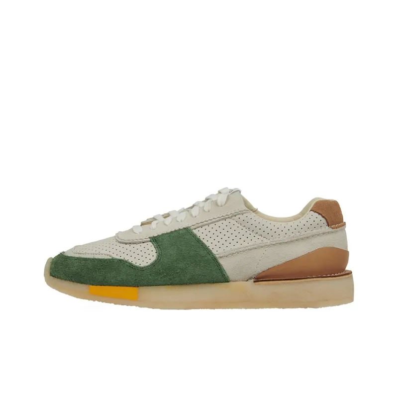 Clarks Originals Low Top Running Shoes Men's Green Orange Vintage Casual Multicolor-0