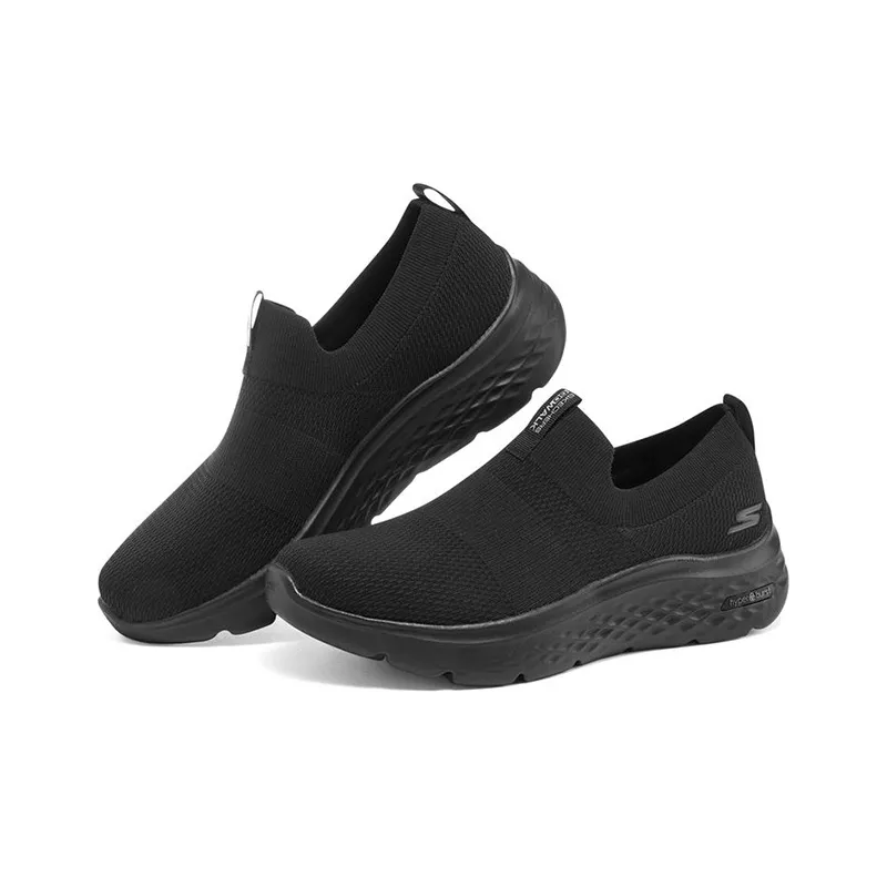 Skechers Go Walk Hyper Burst Cushioning Anti Slip And Wear Resistant Low Top Casual Shoes Men's Black-2