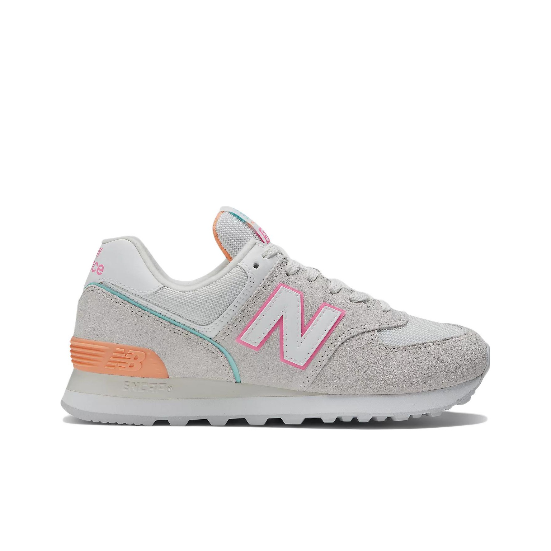 New balance 574 women's grey pink hotsell