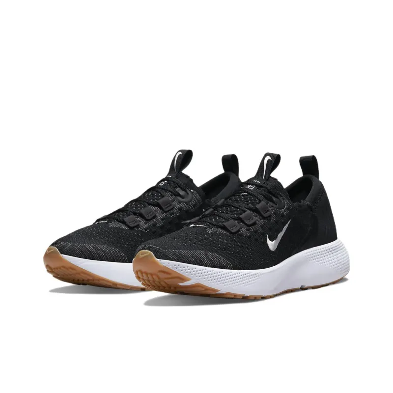 Nike React Escape Run Flyknit 'Black White' Women's-2