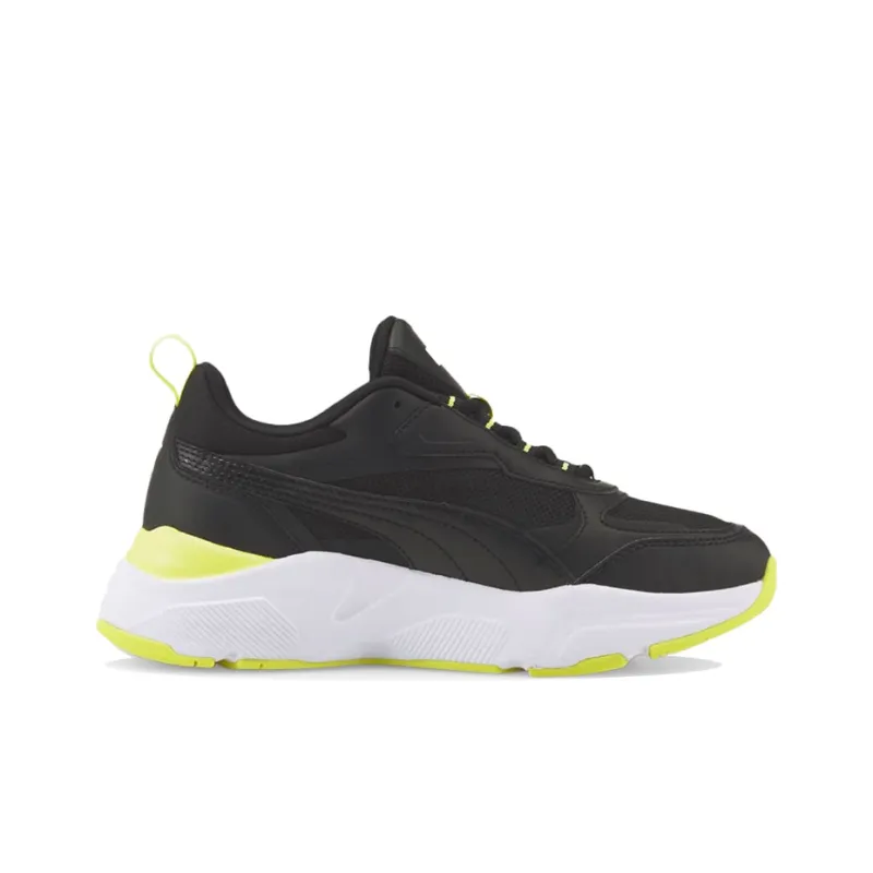 PUMA Cassia Cushioned Wear-Resistant Lightweight Low-Top Casual Shoes Women's Black Green-1
