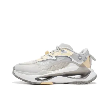 LiNing Exceed Infinity Casual Shoes Women's Low Top Bud Yellow Gray/Antique White