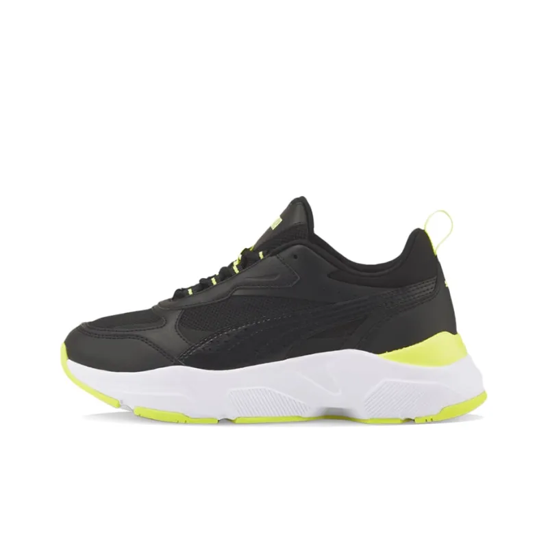 PUMA Cassia Cushioned Wear-Resistant Lightweight Low-Top Casual Shoes Women's Black Green-0