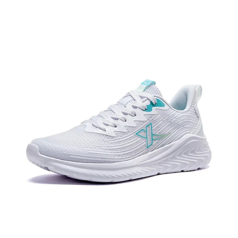 XTEP Abrasion Resistant, Breathable, Lightweight Low Top Running Shoes Men's White-1