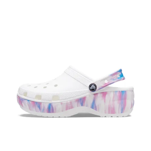Crocs Classic Platform Dream Clog 'White Purple' Women's