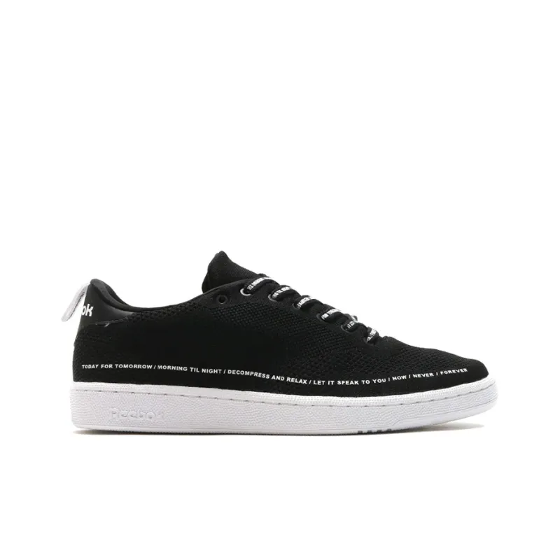 PUBLISH x Reebok Club C Ultk Anti Slip Wear Resistant Low Top Skateboard Shoes Men's Black White-2