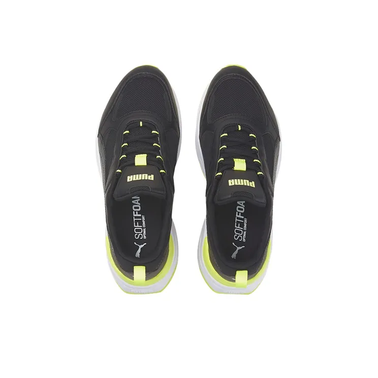 PUMA Cassia Cushioned Wear-Resistant Lightweight Low-Top Casual Shoes Women's Black Green-2
