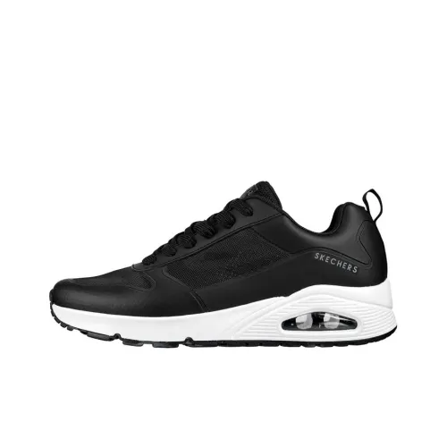 Skechers Uno Sol Cushioning Wear Resistant Low Top Casual Shoes Men's Black