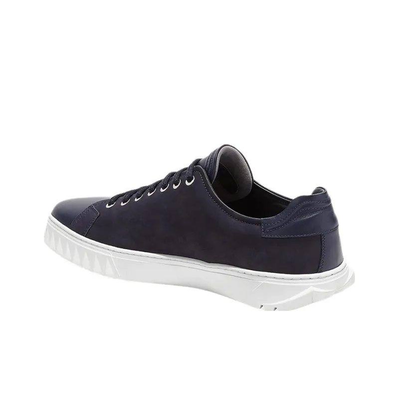 FERRAGAMO Low Top Stylish Skateboarding Shoes Men's Blue-3
