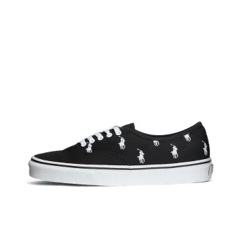 Polo Ralph Lauren Keaton Allover Pony Low Top Skateboard Shoes Men's Black