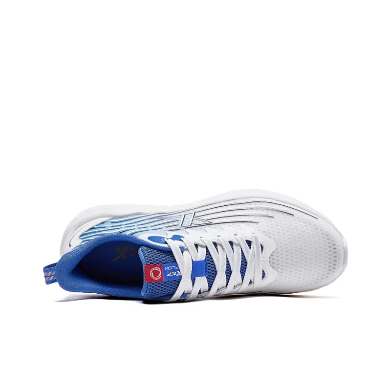 XTEP Abrasion Resistant, Breathable, Lightweight Low Top Running Shoes Men's Blue White-2