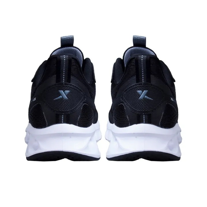 XTEP Cushioning, Breathable, Lightweight Low Top Running Shoes Men's Black White-3