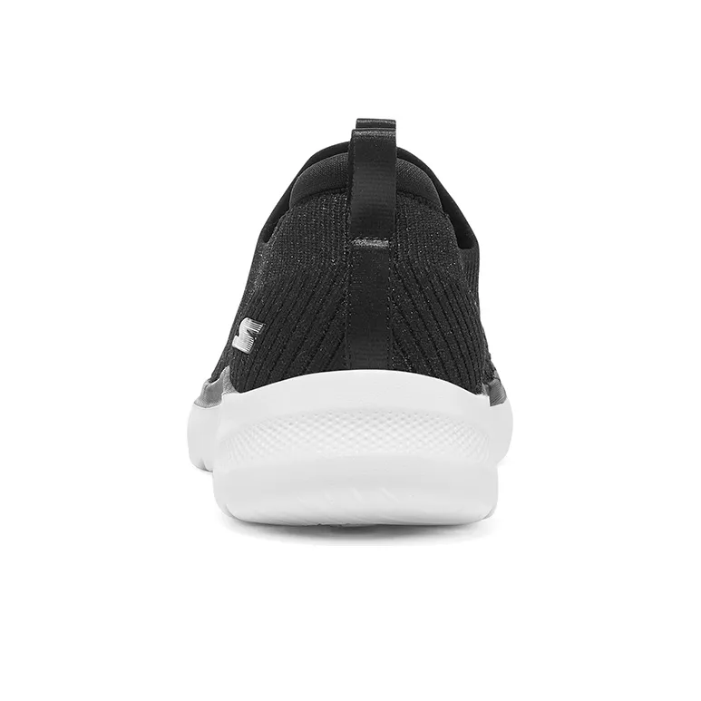 Skechers Go Walk 6 Abrasion Resistant Low Top Casual Shoes Women's Black-4