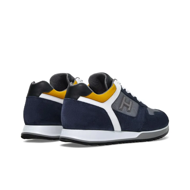 HOGAN H321 Abrasion Resistant Low Top Casual Shoes Men's Blue-3