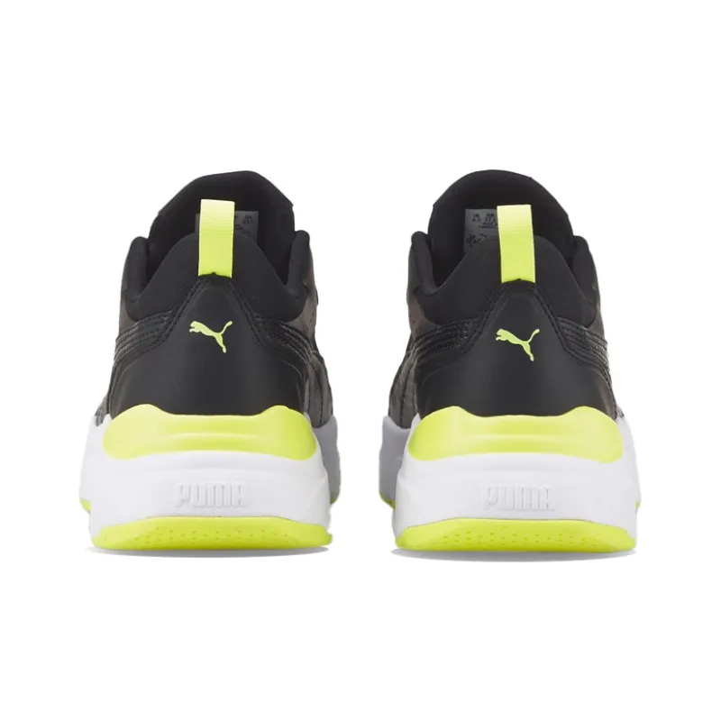 PUMA Cassia Cushioned Wear-Resistant Lightweight Low-Top Casual Shoes Women's Black Green-3