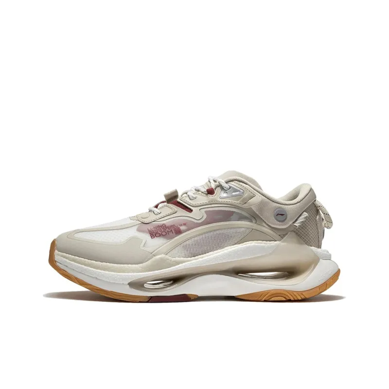 LiNing Casual Shoes Men Low Top Oat Gray/Ecru-0
