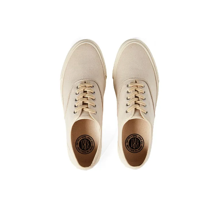 Polo Ralph Lauren Canvas New Norfolk Low-Top Skateboard Shoes Men's Beige-3