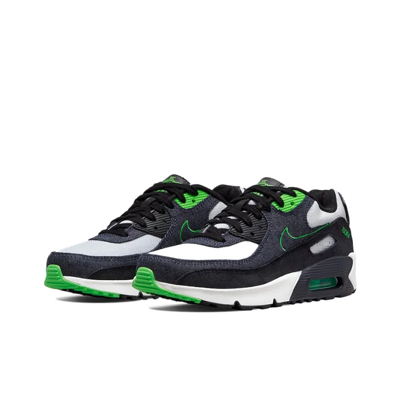 Nike Air Max 90 Leather Se 'Black Scream Green' Gs-2