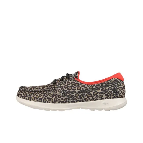 Skechers GO WALK Lite Casual Shoes Women's Low-Top Leopard