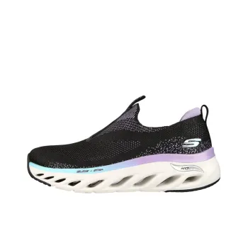 Skechers Arch Fit Series Casual Shoes Women's Mid-Top Black/Purple